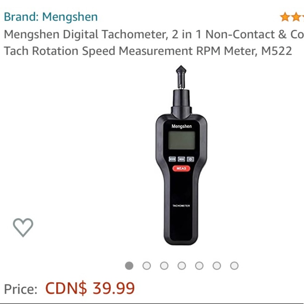 Mengshen Digital Tachometer, 2 in 1 Non-Contact & Contact